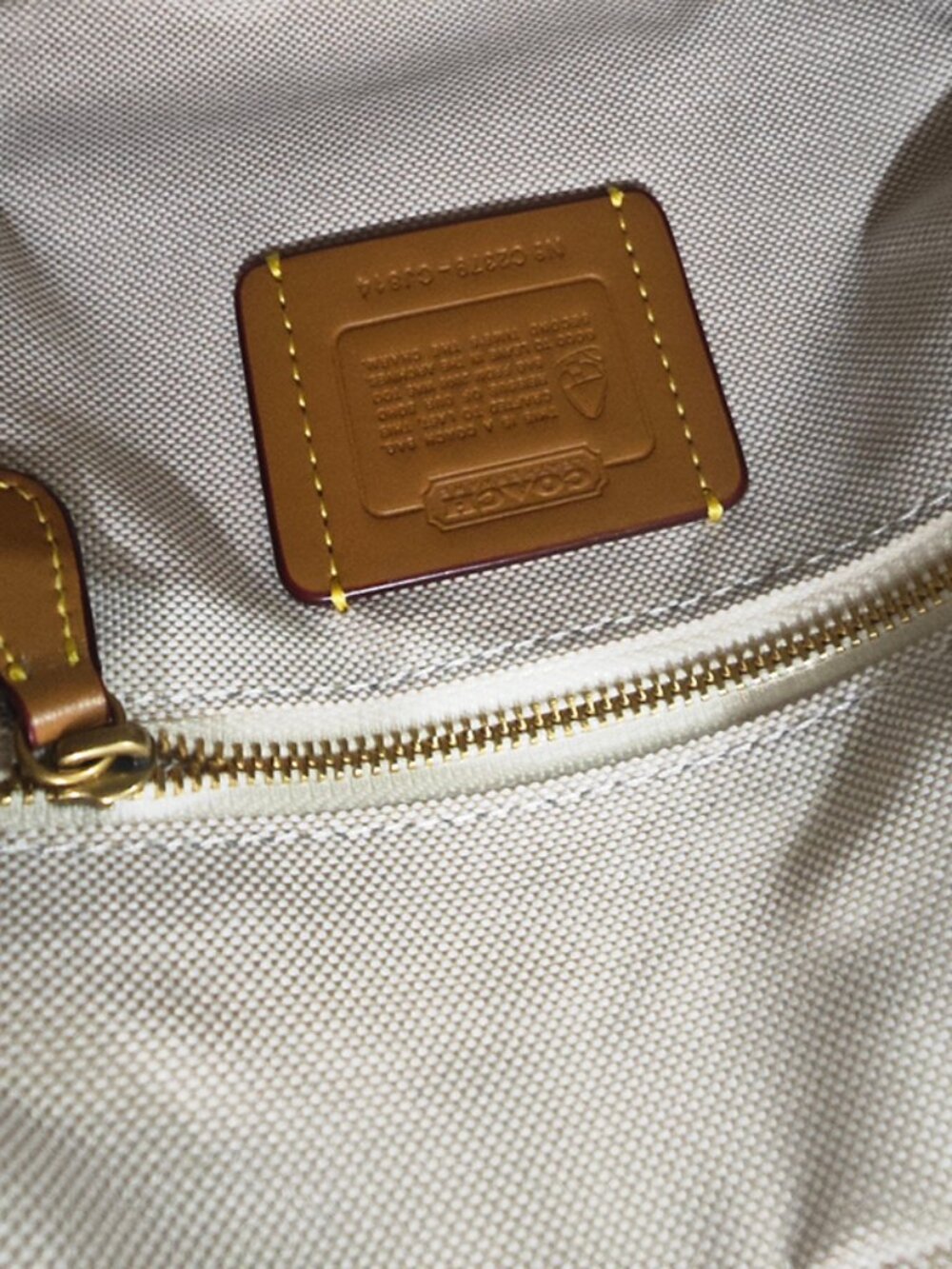 Coach Monogram Pattern Handbag - Picture 6 of 10